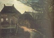 Vincent Van Gogh The Parsonage at Nuenen by Moonlight (nn04) oil painting